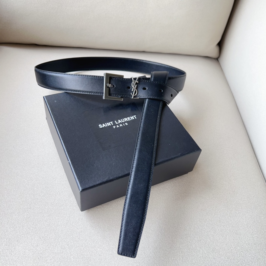 YSL Saint Laurent Leather Belts 1:1 Mirror Version