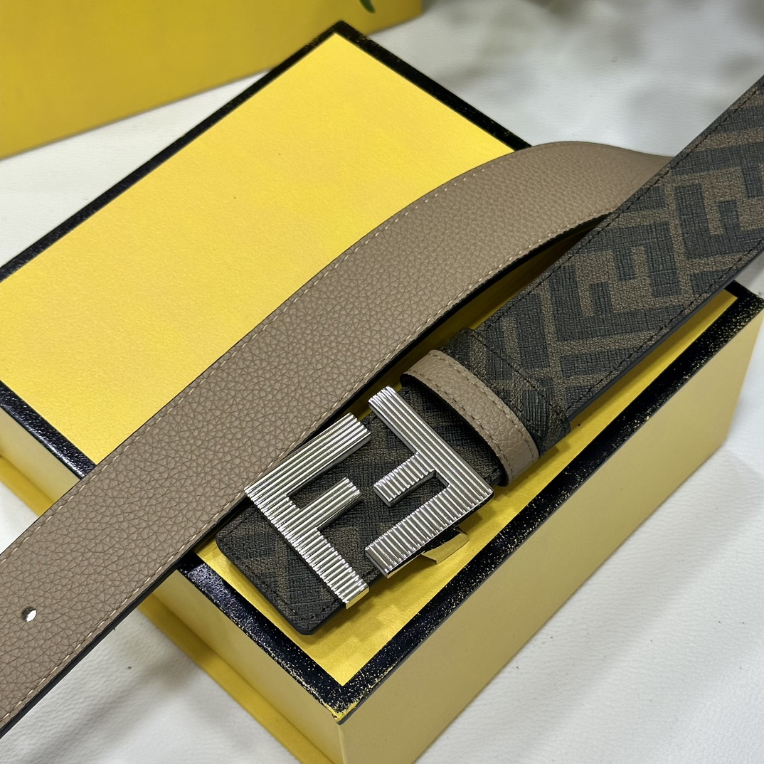 Fendi Leather Belts 1:1 Mirror Version