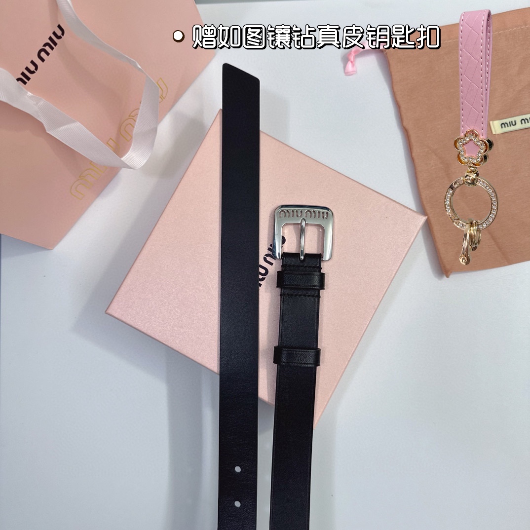 MiuMiu Leather Belts 1:1 Mirror Version