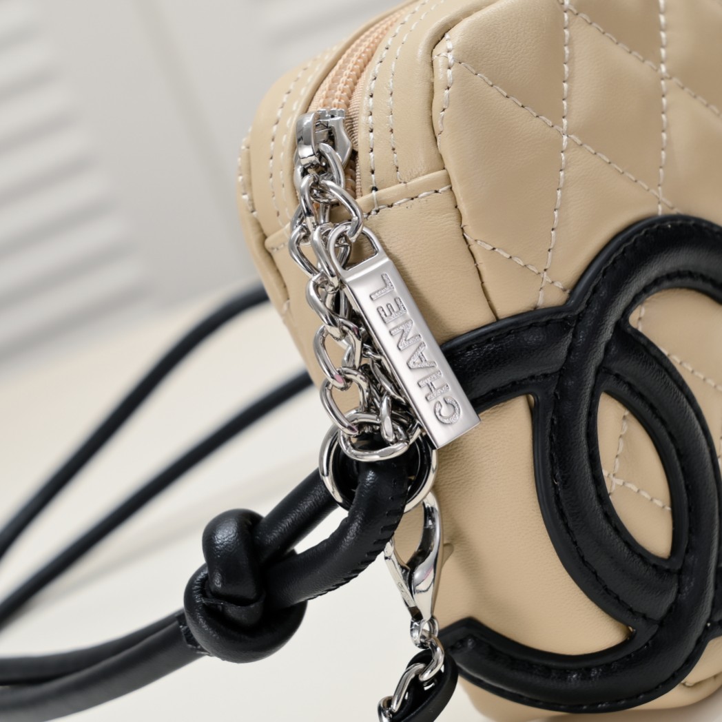 Chanel Ligne Cambon Bowling Bag Small Shoulder Bag Handbag