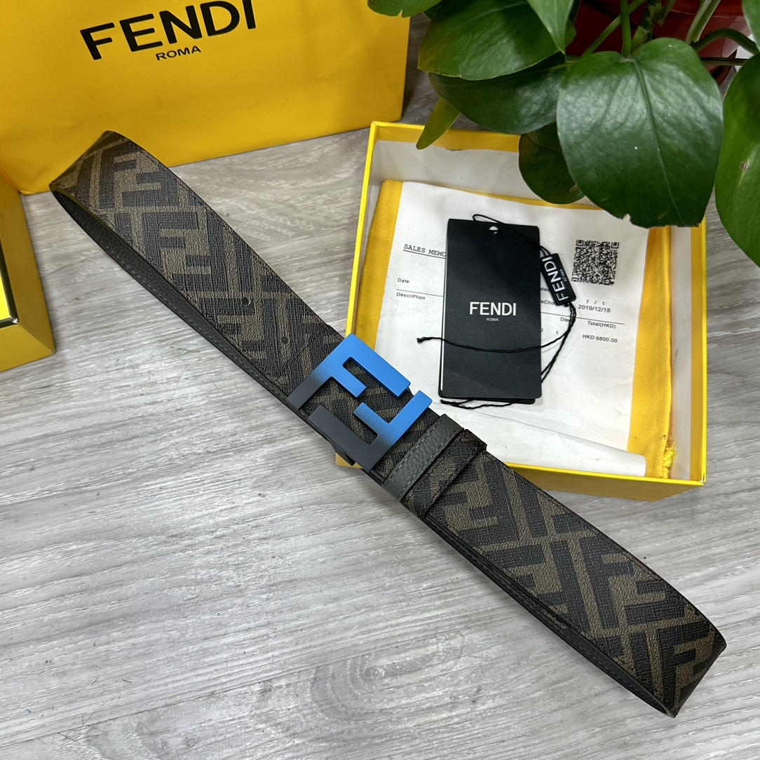Fendi Leather Belts 1:1 Mirror Version
