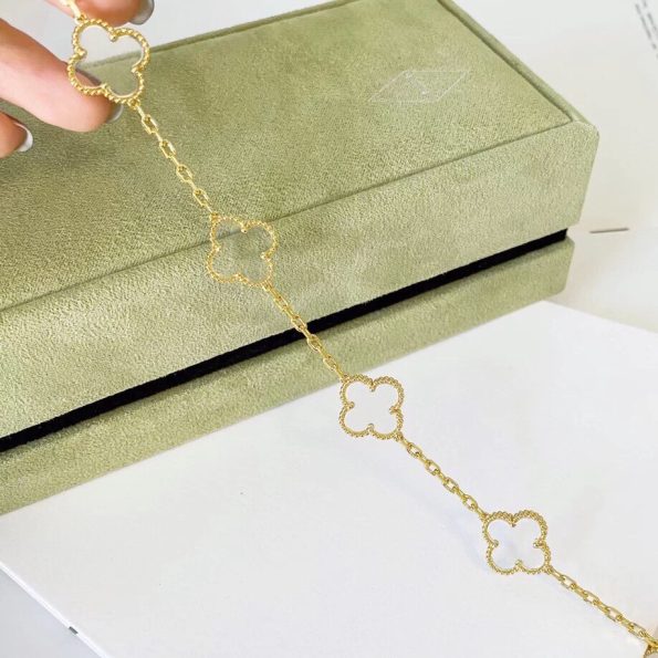 High Van Cleef Bracelet Dupe, Transparent Clover Bracelet