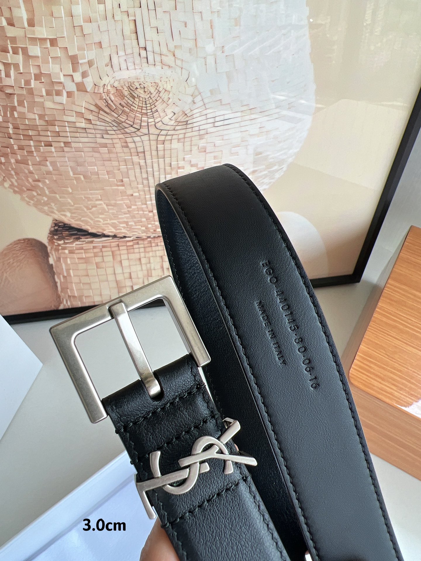 YSL Saint Laurent Leather Belts 1:1 Mirror Version
