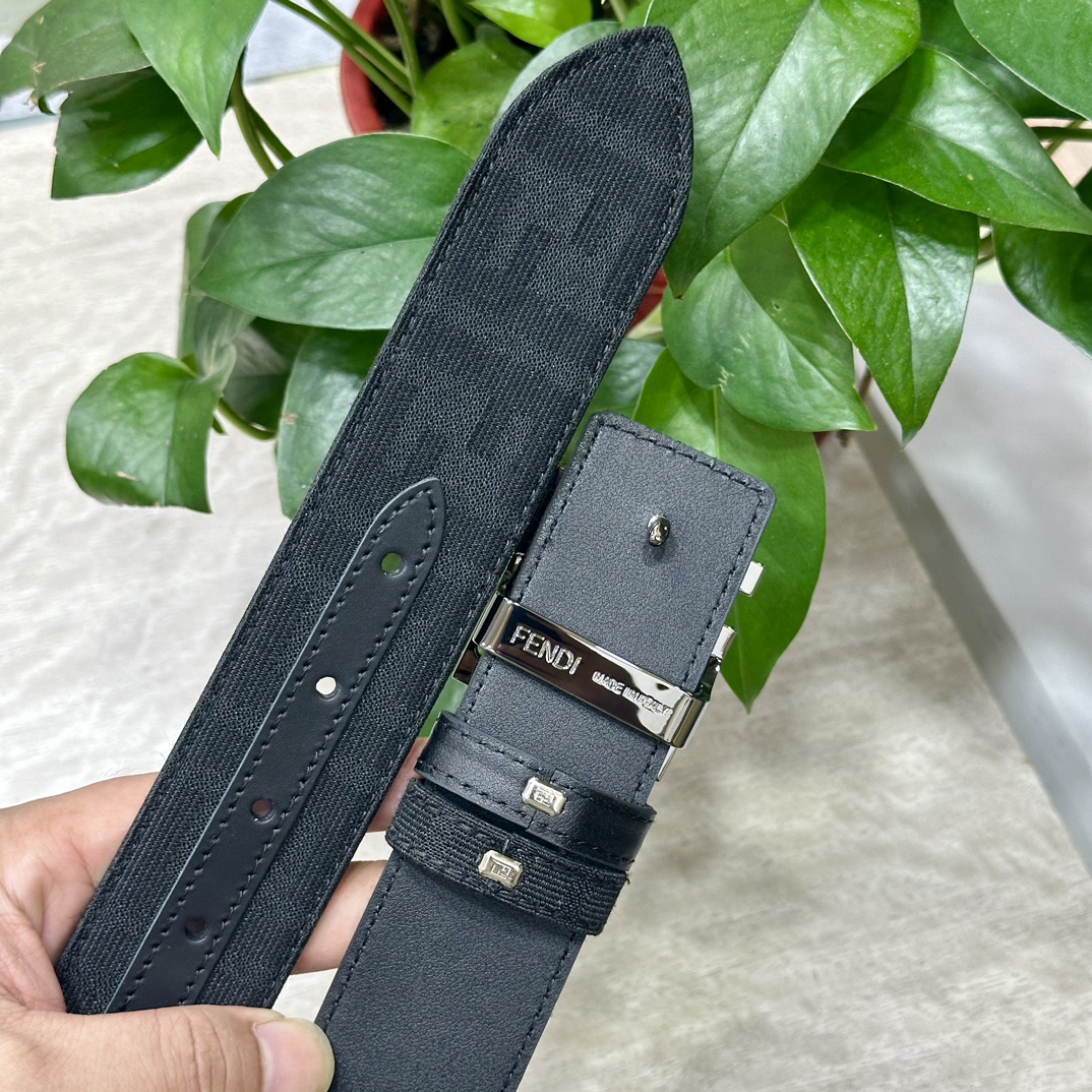 Fendi Leather Belts 1:1 Mirror Version