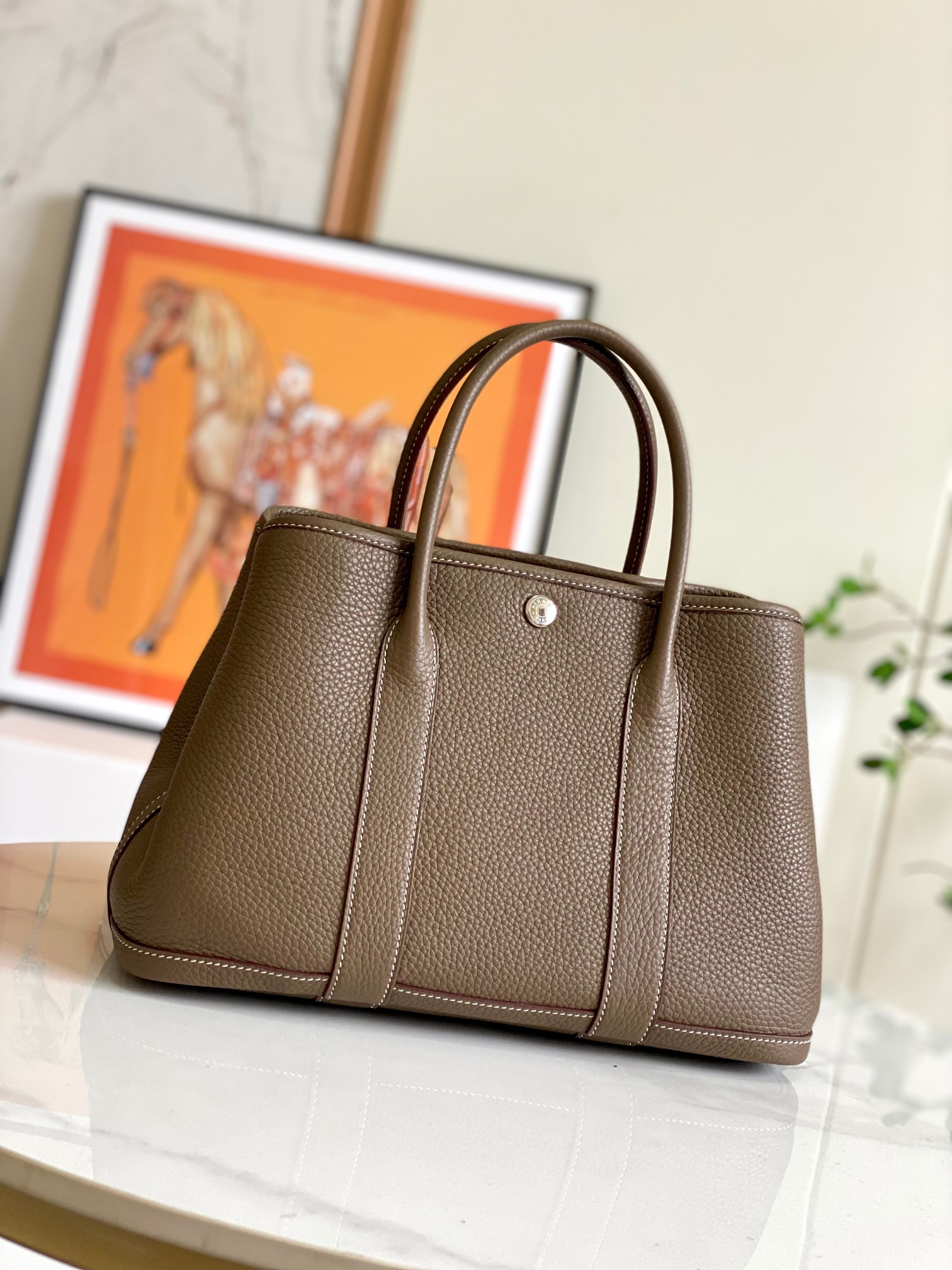 Hermes 10A Handbag Shoulder Bag Top Mirror Quality Version Garden30