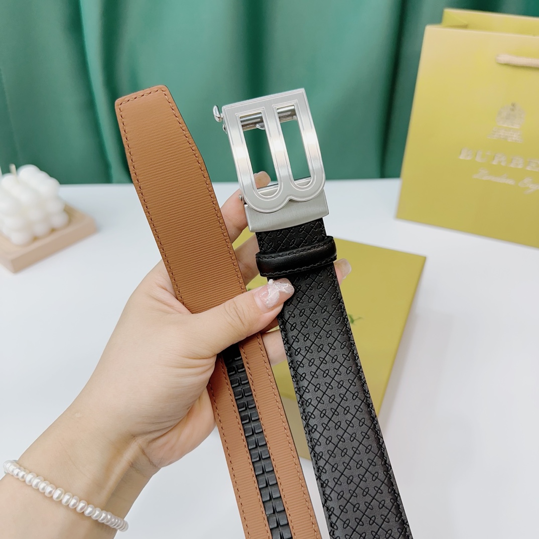 Burberry Leather Belts 1:1 Mirror Version