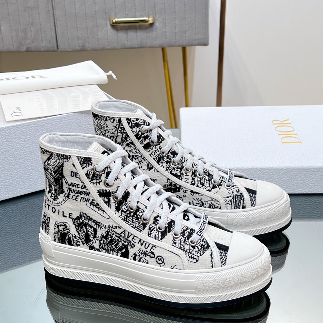 Dior Walk'n'Dior High Shoes Sneaker (Replica)
