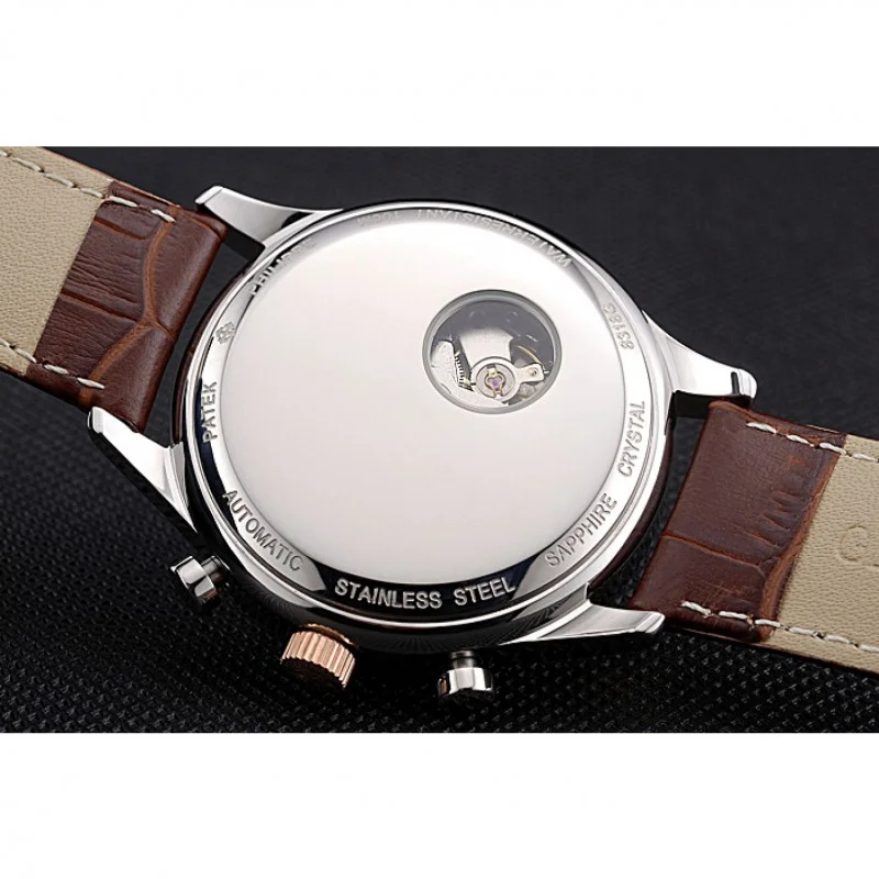 Moonphase Chronograph Dial White 41 mm, Rose Gold Plated