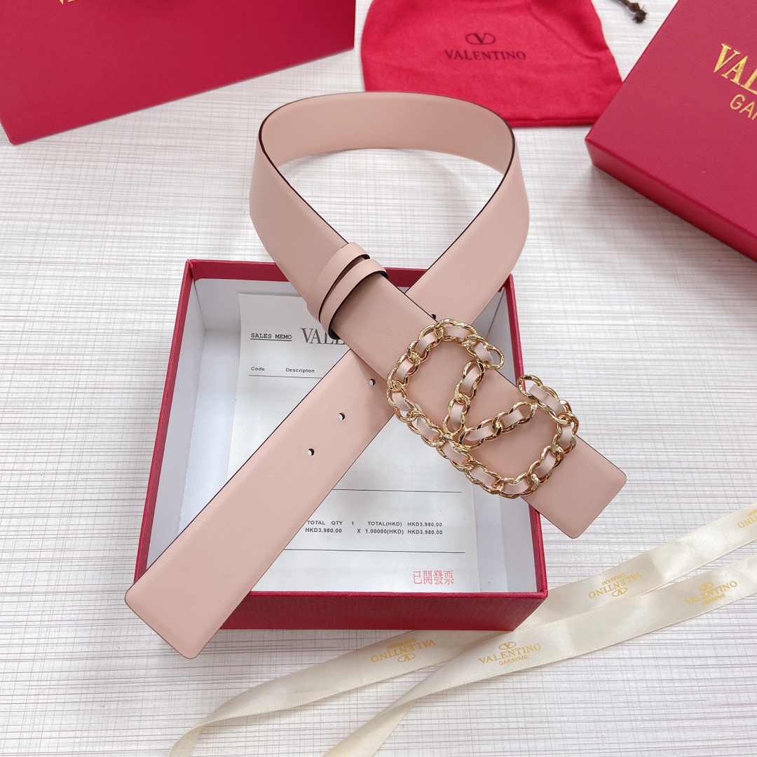 Valentino Leather Belts 1:1 Mirror Version