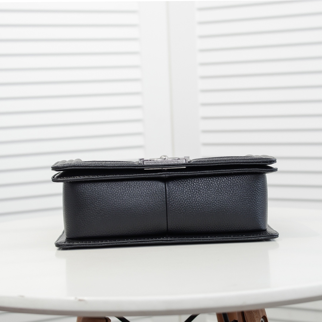 Chanel Leboy litchi or lychee pattern Shoulder Bag Handbag