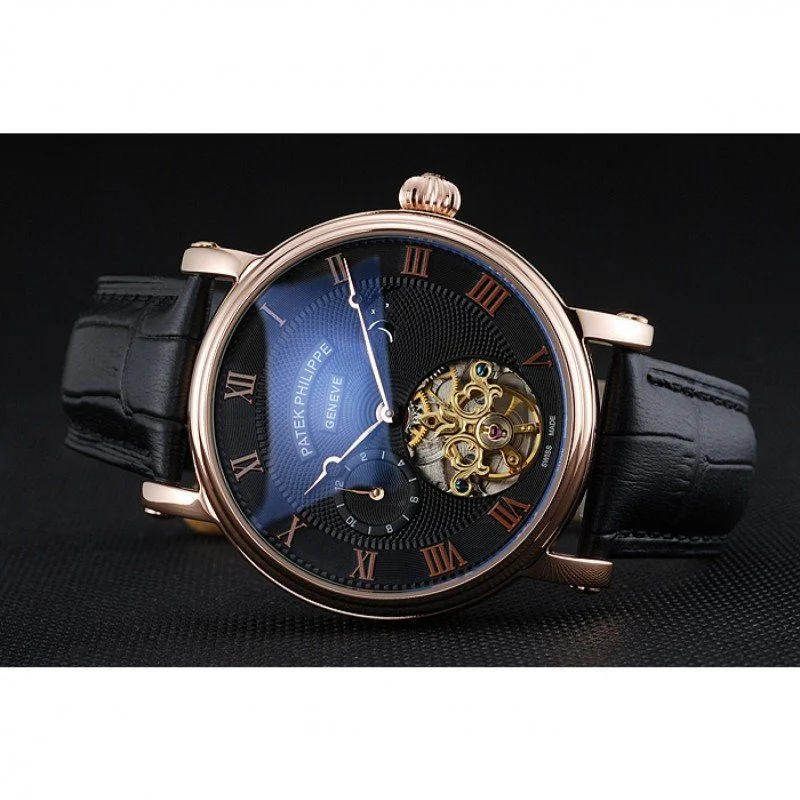 Complications Moonphase Tourbillon Dial Black 42 mm, Rose Gold Plated