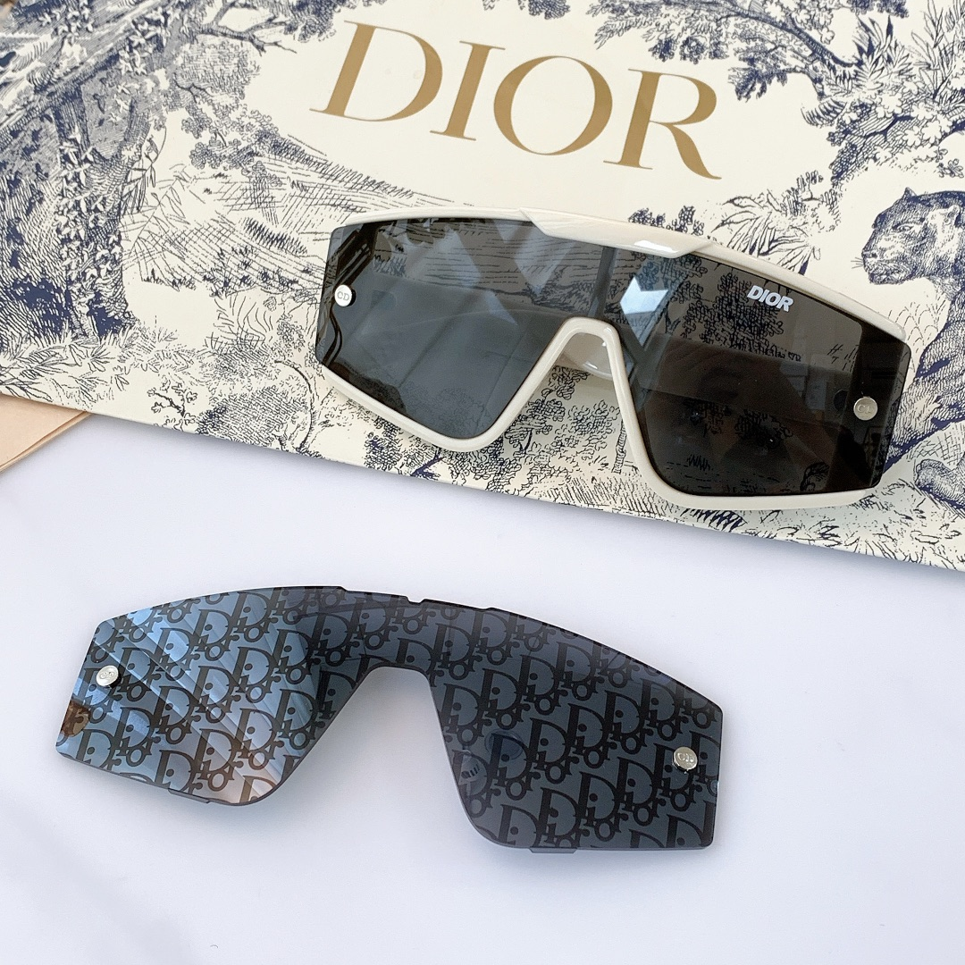 Dior XTREM MU  One-piece Box Sunglasses Top quality (Replica）