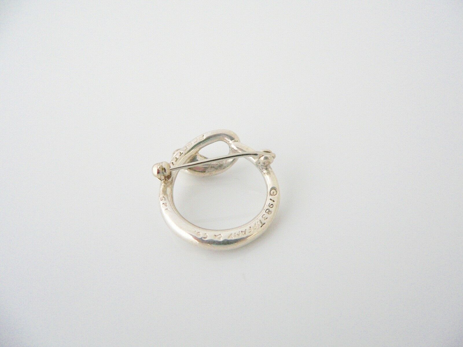 Tiffany & Co Silver Peretti Alphabet O Pin Brooch Rare Personalized Gift Love