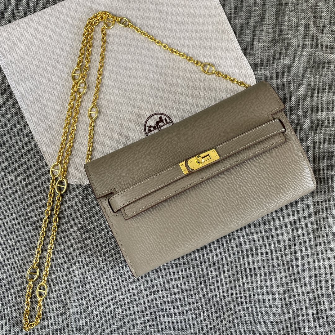Hermes Kelly Chain Purse Bag Wallets(Replica)
