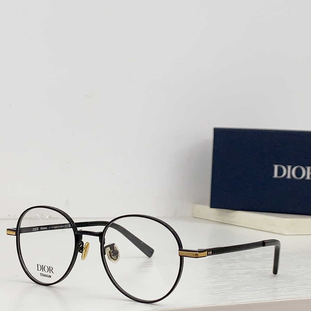 Dior Round Metal Sunglasses Top Quality (Replica）