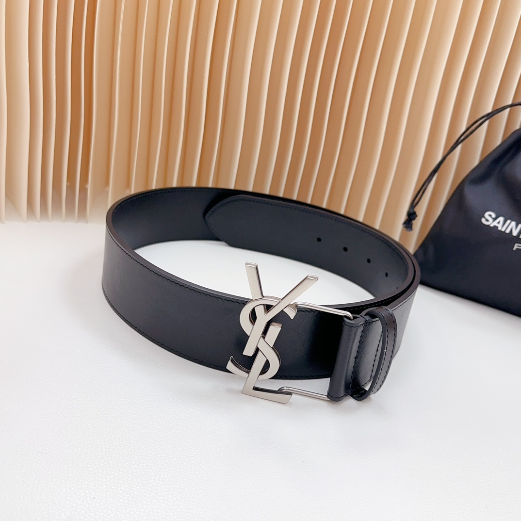 YSL Saint Laurent Leather Belts 1:1 Mirror Version