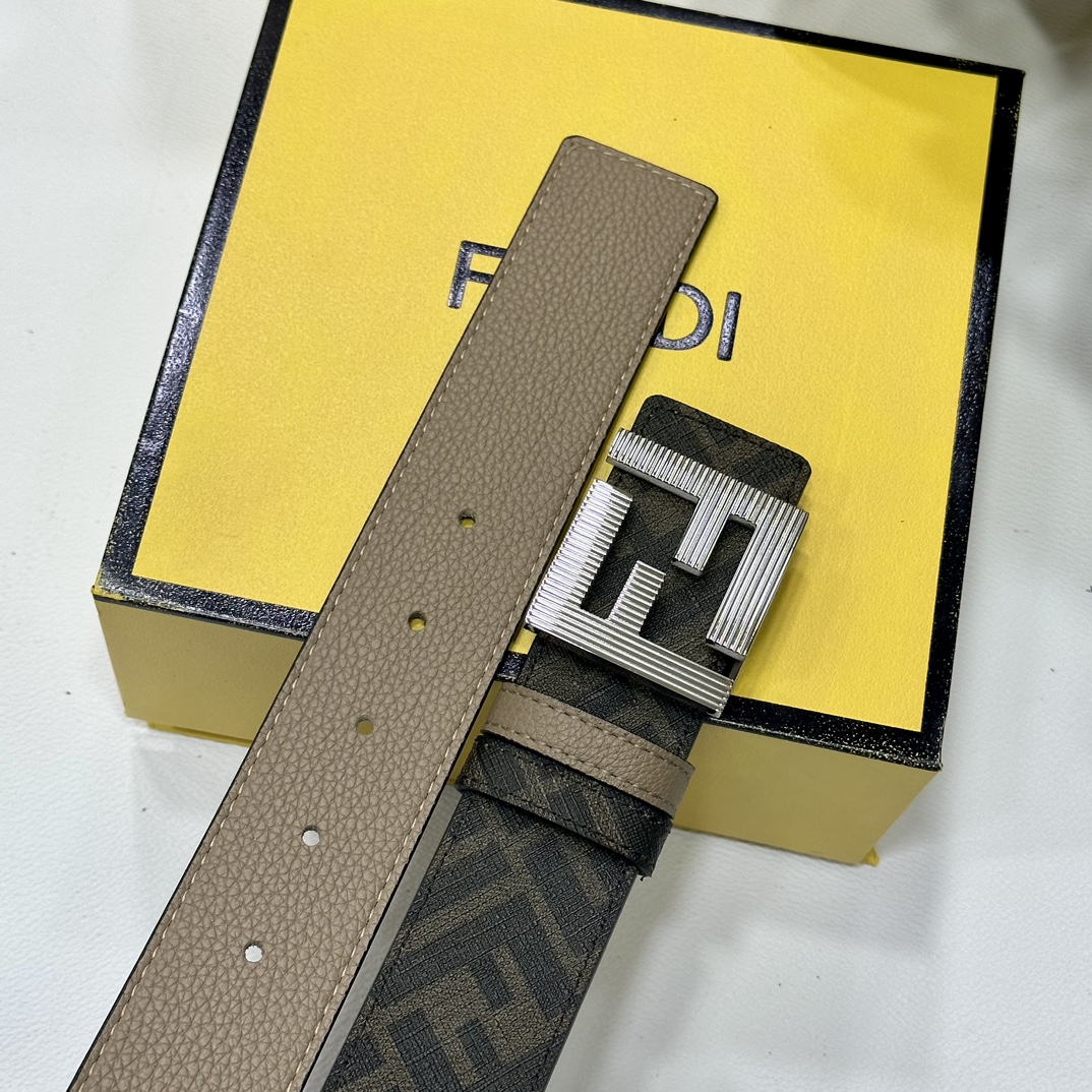 Fendi Leather Belts 1:1 Mirror Version