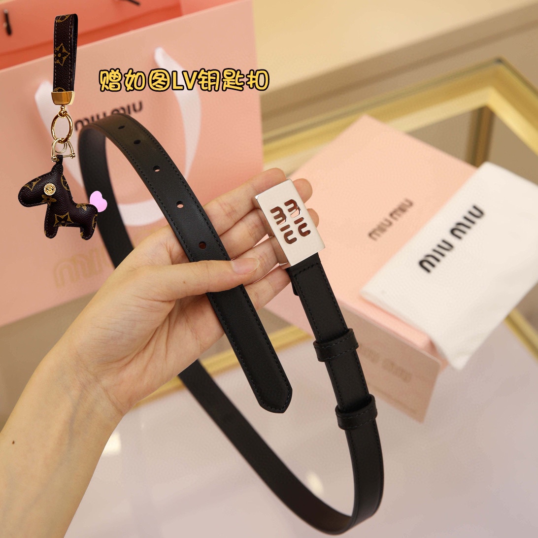 MiuMiu Leather Belts 1:1 Mirror Version