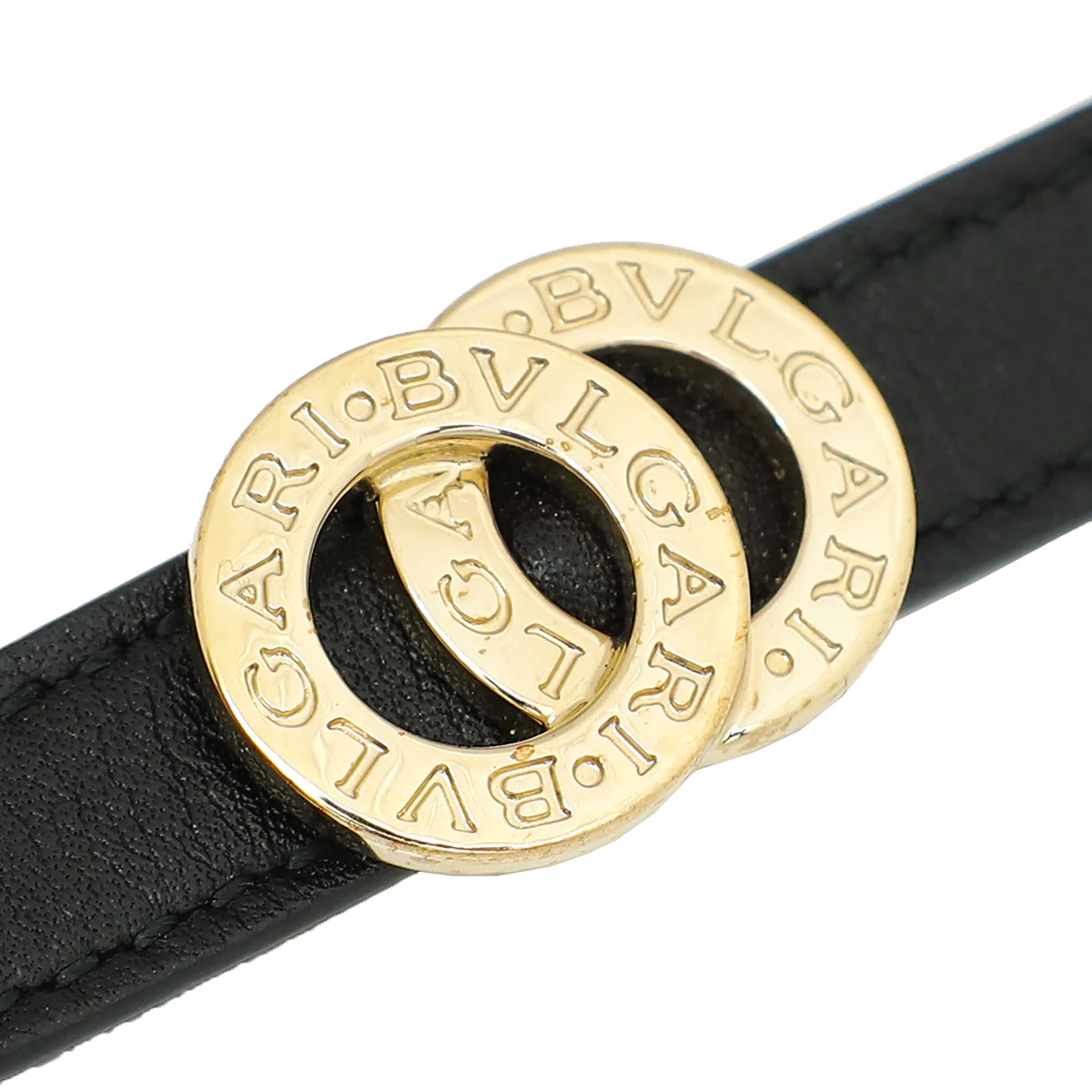 Bvlgari Black Double Coiled Bracelet