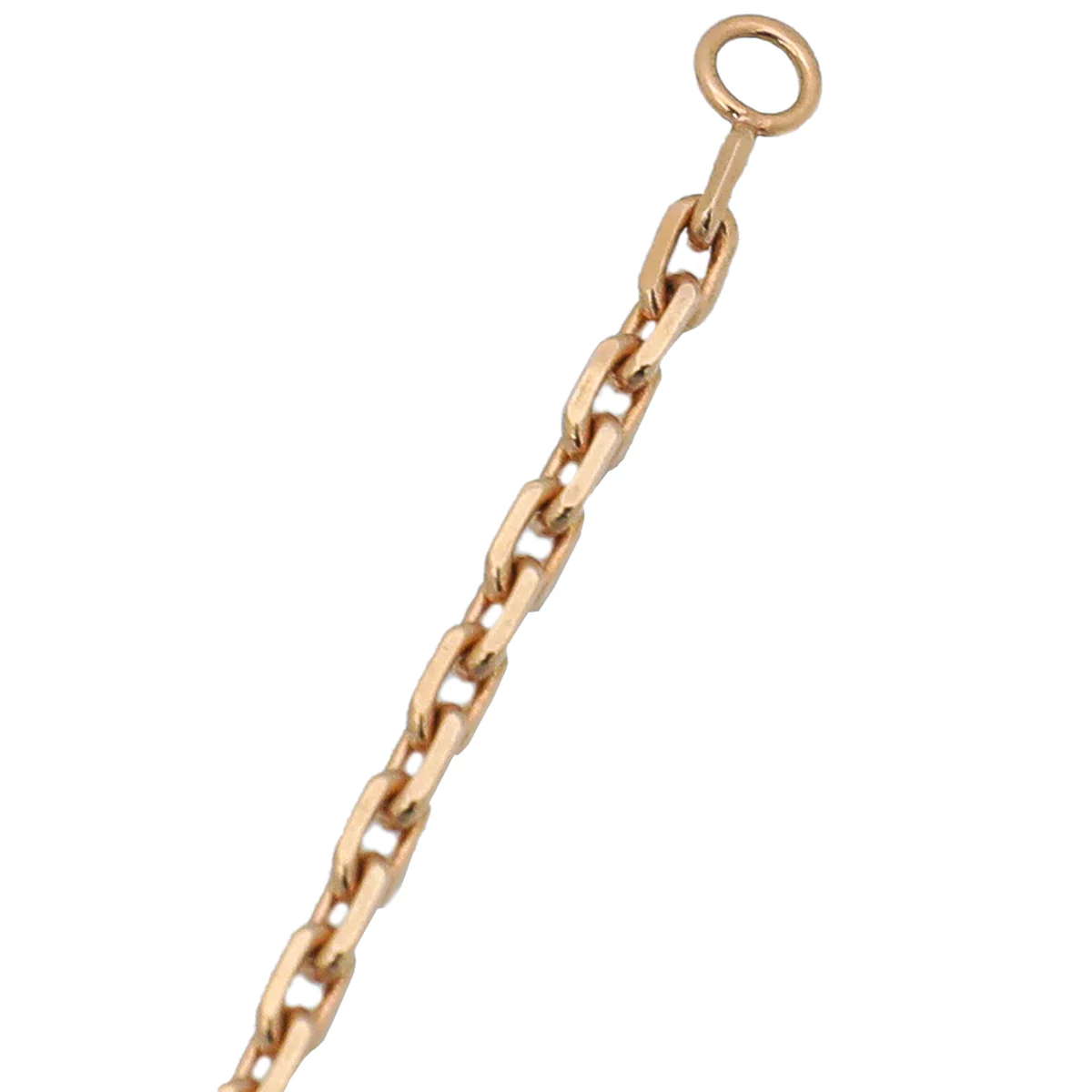 Van Cleef & Arpels 18K Pink Gold Diamonds Alhambra Secret Quartz Pendant Watch