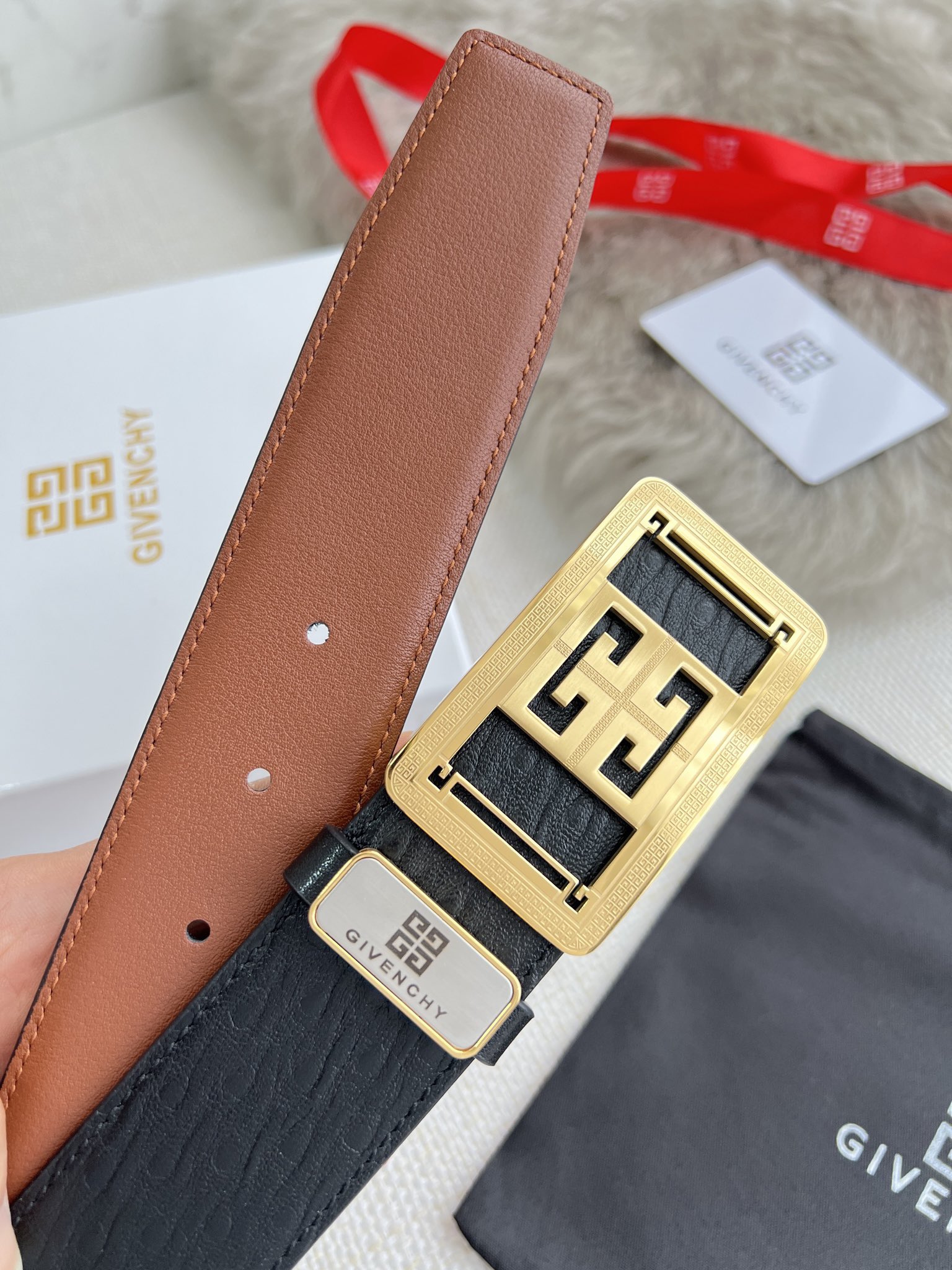 Givenchy Leather Belts 1:1 Mirror Version