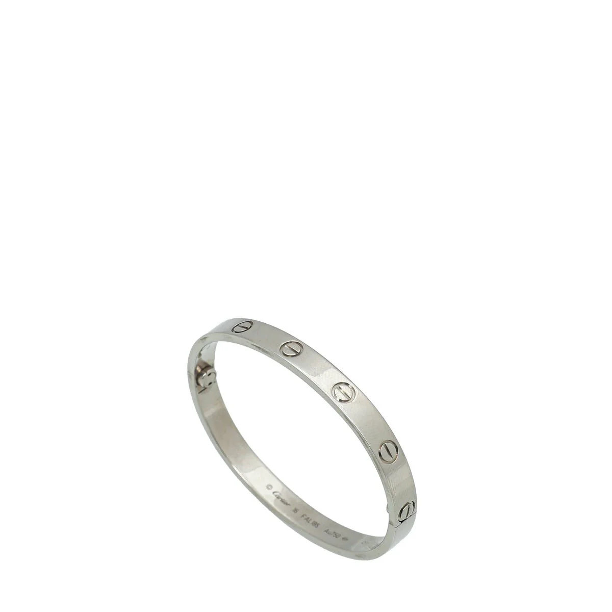 Cartier 18K White Gold Love Bracelet 16