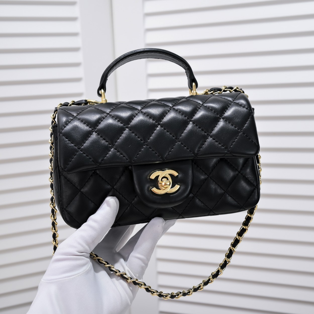 Chanel Handle Shoulder Bag Handbag