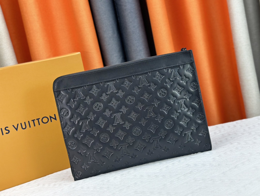 Louis Vuitton Pochette Jour Monogram Eclipse M82080 Clutch Bag Handbag