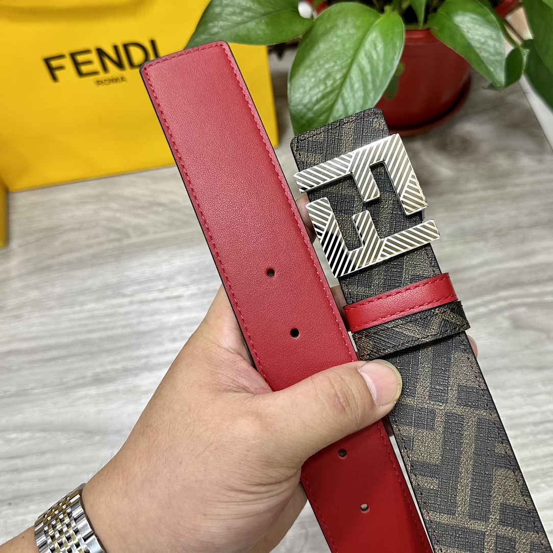 Fendi Leather Belts 1:1 Mirror Version