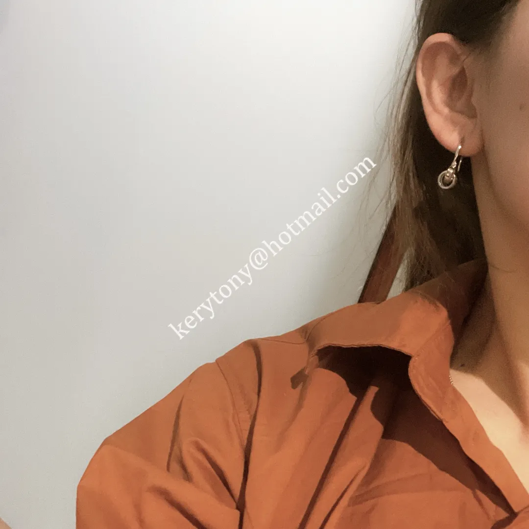 Spring Fashion Cartier Love Ear Hook Earrings Rose Gold/White Gold Best