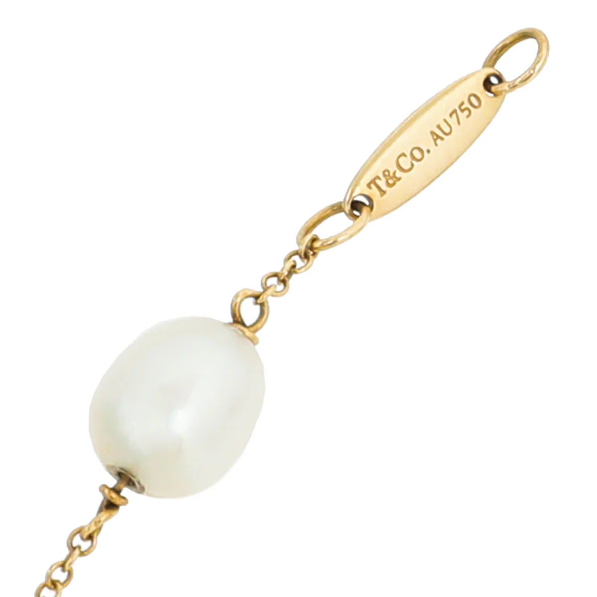 Tiffany & Co 18K Yellow Gold MOP Elsa Peretti Pearls By The Yard Bracelet