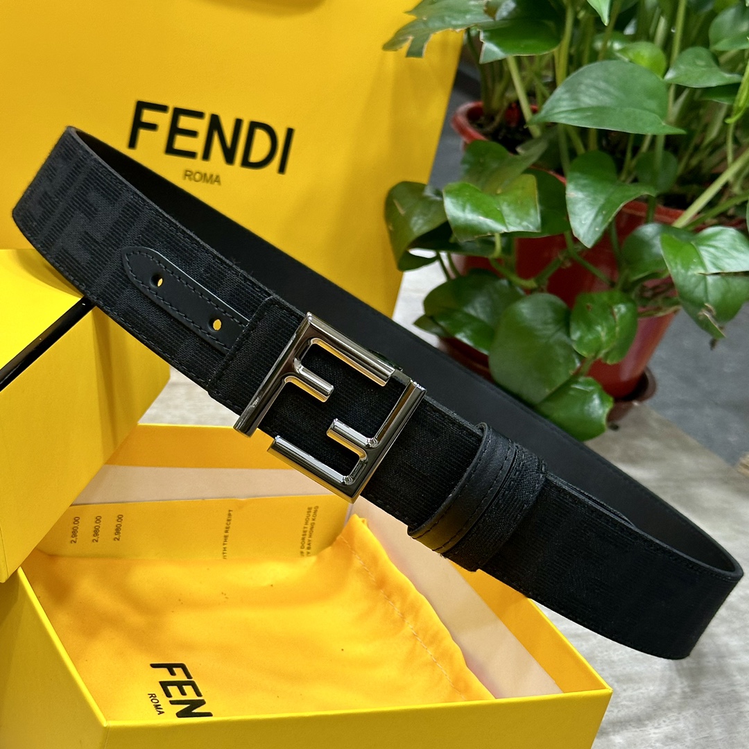 Fendi Leather Belts 1:1 Mirror Version