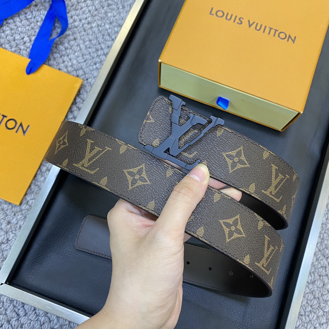 Louis Vuitton LV Leather Belts 1:1 Mirror Version