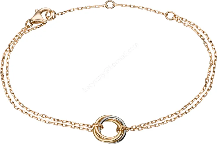 Women's Summer Cartier Trinity Bracelet White Gold/Yellow God/Rose Gold B6036818 Fashion
