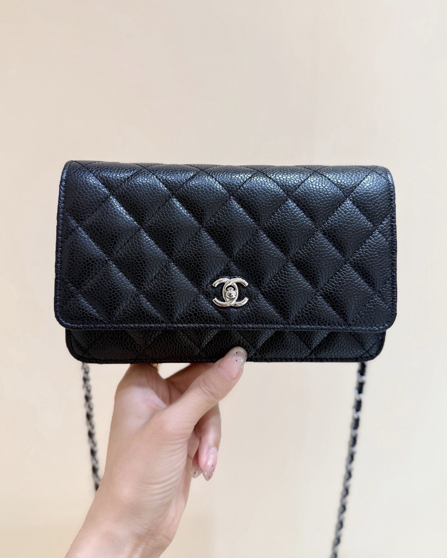 Chanel Woc Caviar Classic Gold Hardware Shoulder Bag Handbag(10AReplica)