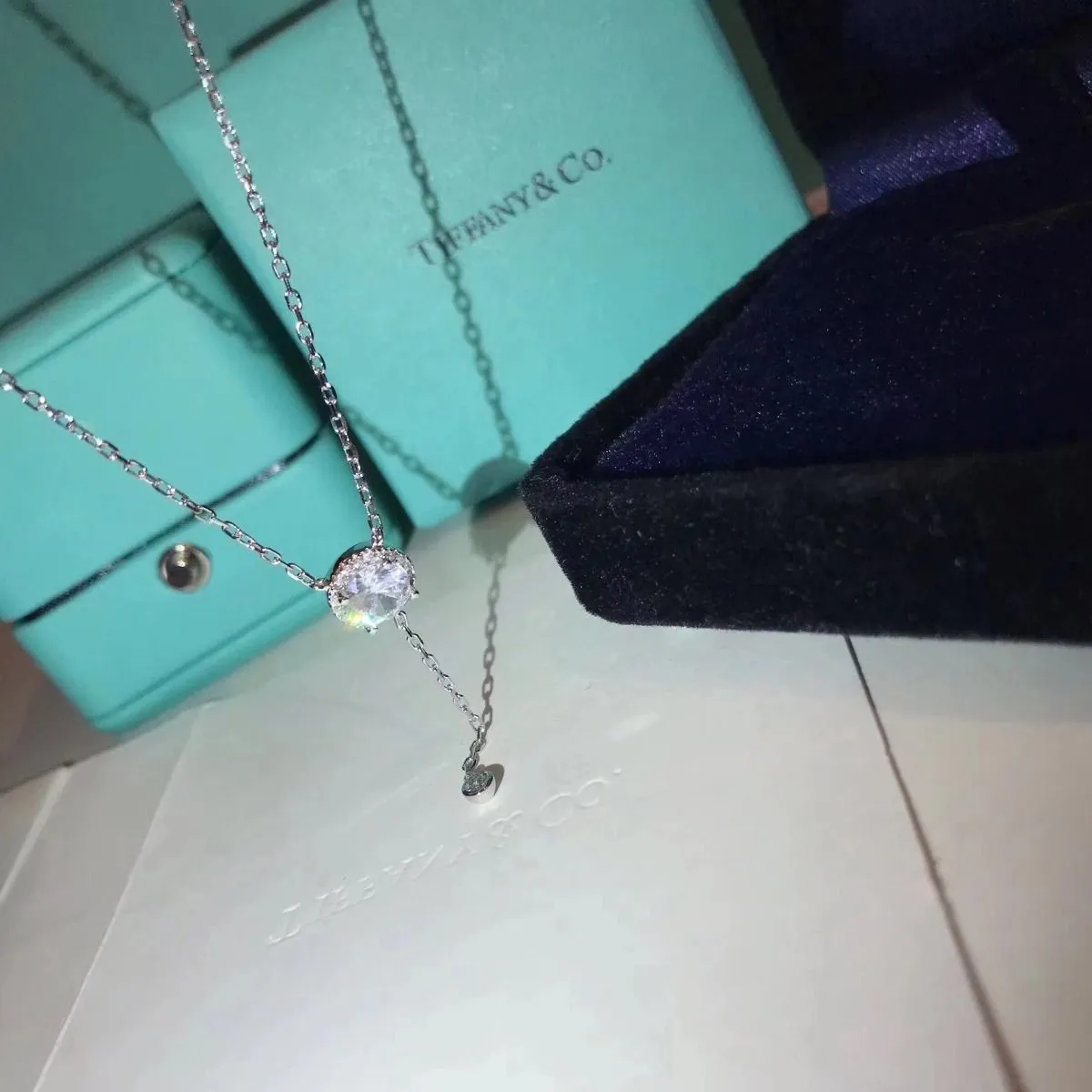 Tiffany Elsa Peretti By The Yard Diamonds Pendant Necklace Price In Toned UK Price