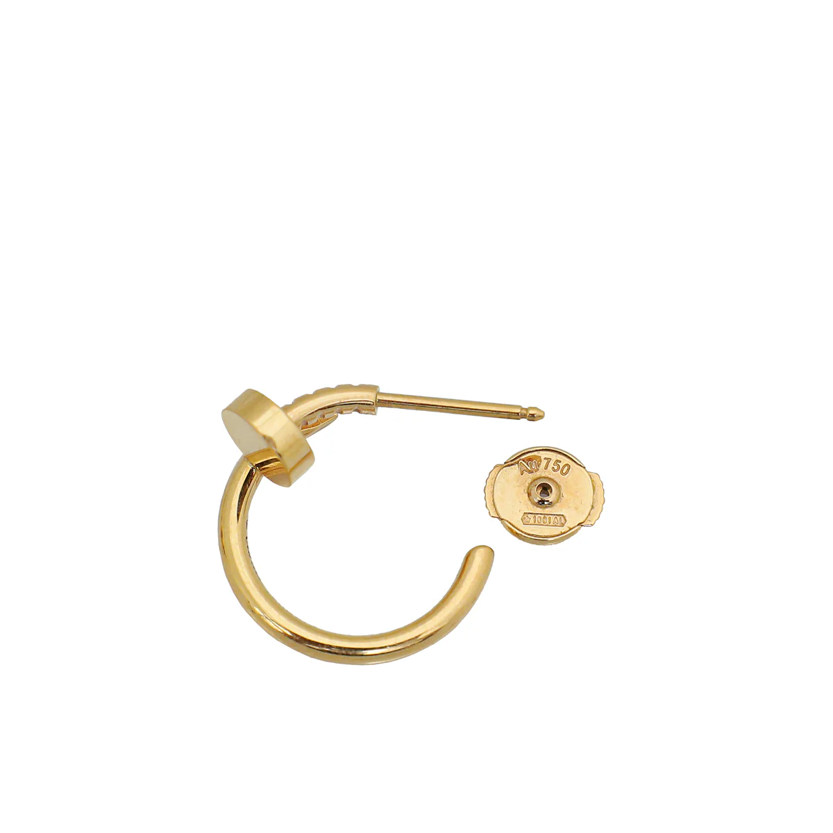 Cartier 18K Yellow Gold Juste Un Clou Hoops Earrings