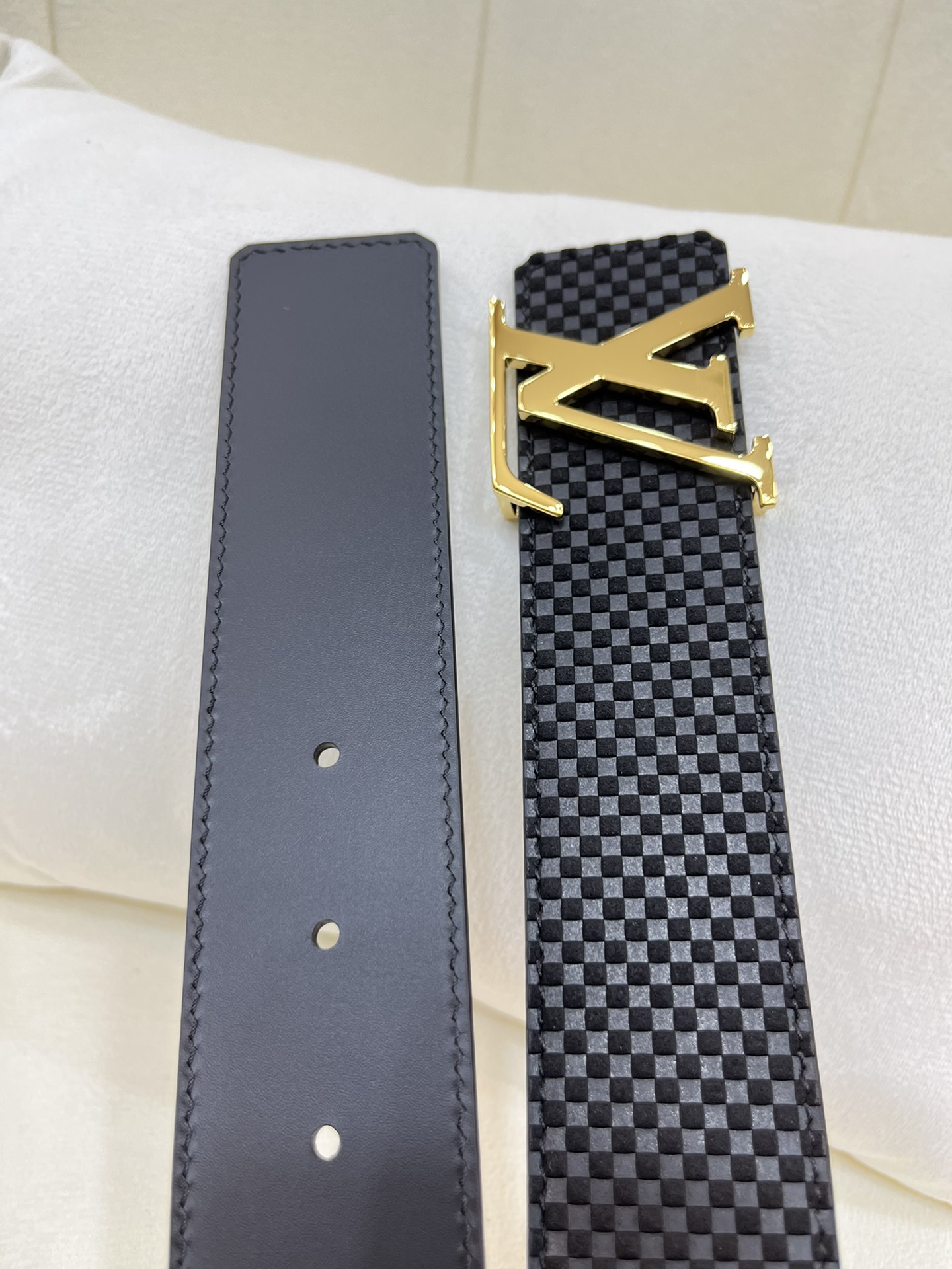 Louis Vuitton LV Leather Belts 1:1 Mirror Version