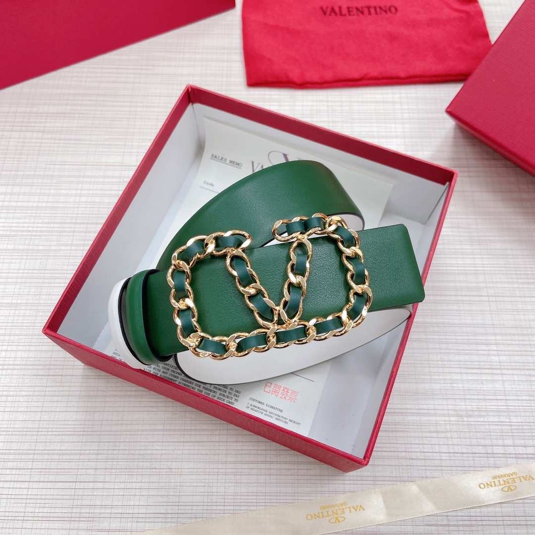 Valentino Leather Belts 1:1 Mirror Version