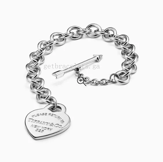 Return to Tiffany Lovestruck Heart Tag Bracelet in Silver Medium