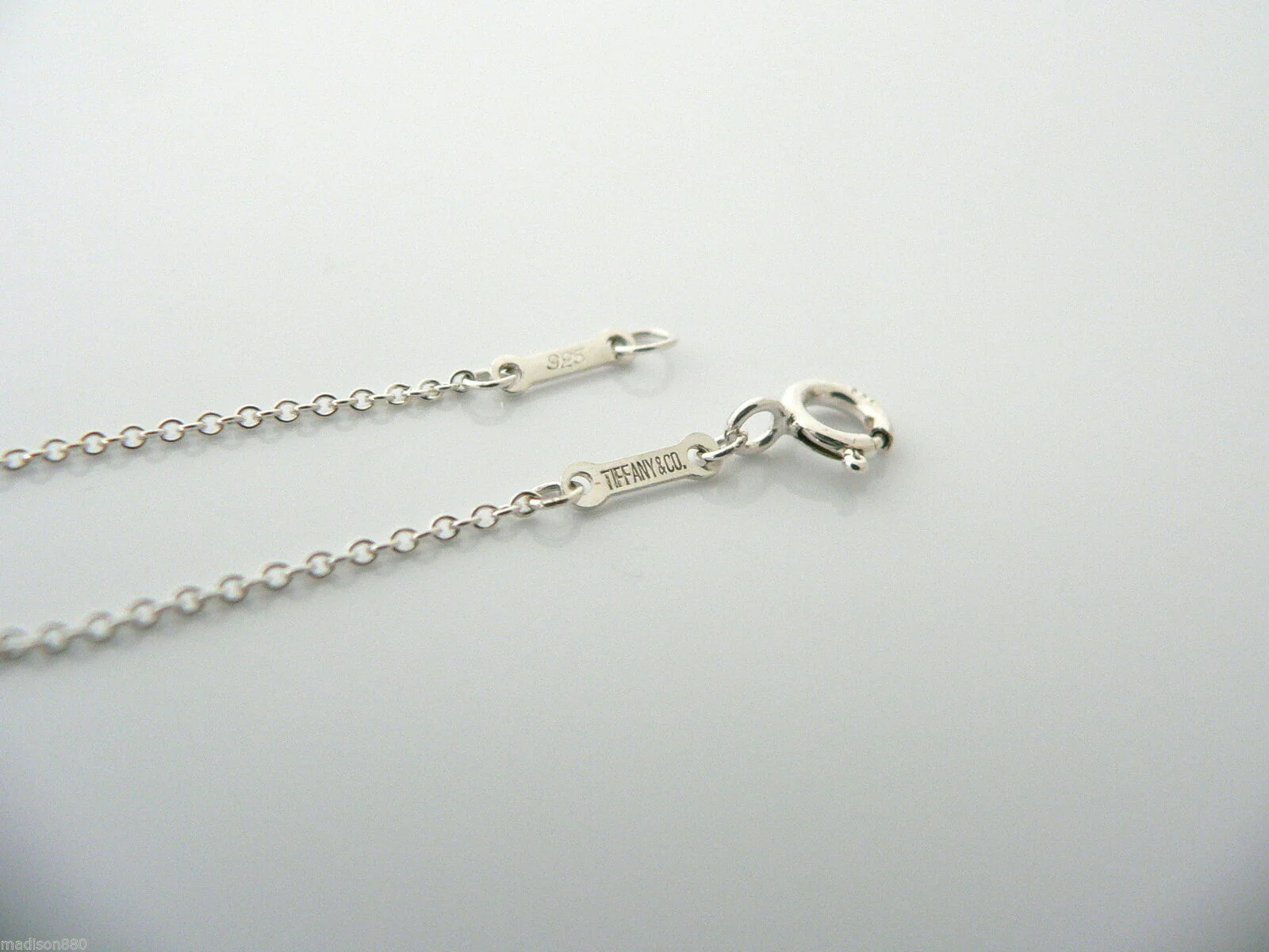 Tiffany & Co Silver Peretti Open Tear Teardrop Necklace 18 Inch Chain Gift Love