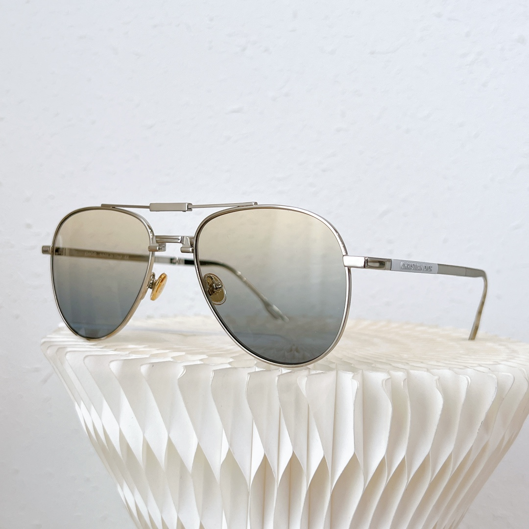 Dior Metal Frame Sunglasses Top Quality (Replica）