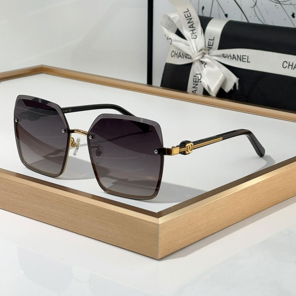 Chanel  Fashion half Frame Sunglasses Top quality （Replica）