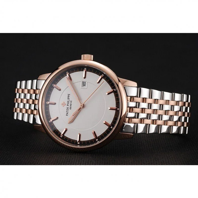 Calatrava White Dial 40 mm, Yellow Gold