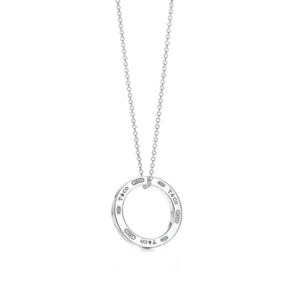 Fake Tiffany 1837 Circle Pendant Necklace Jewelry High Quality America GRP03140
