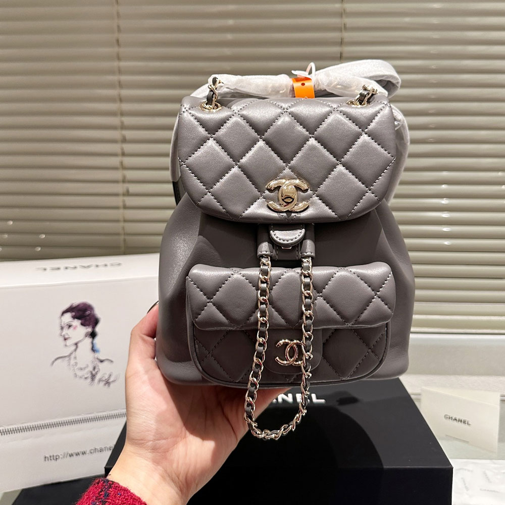 Chanel  Duma A Plaid Backpack  Bag (Replica）