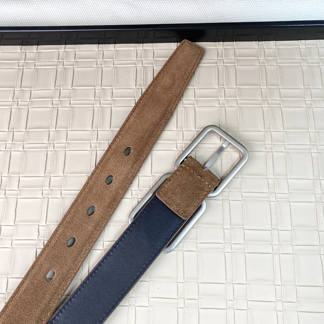 YSL Saint Laurent Leather Belts 1:1 Mirror Version