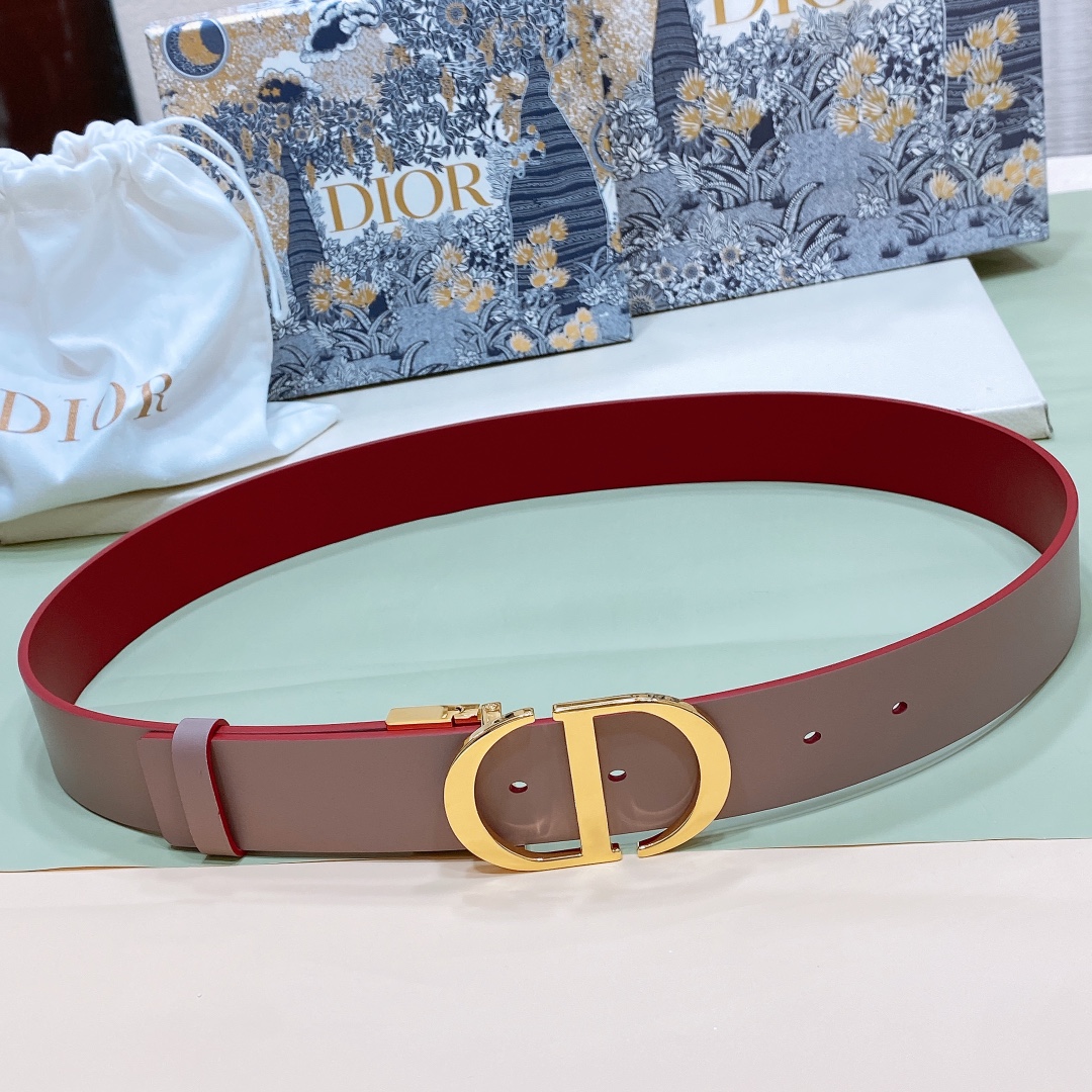 Dior Leather Belts 1:1 Mirror Version