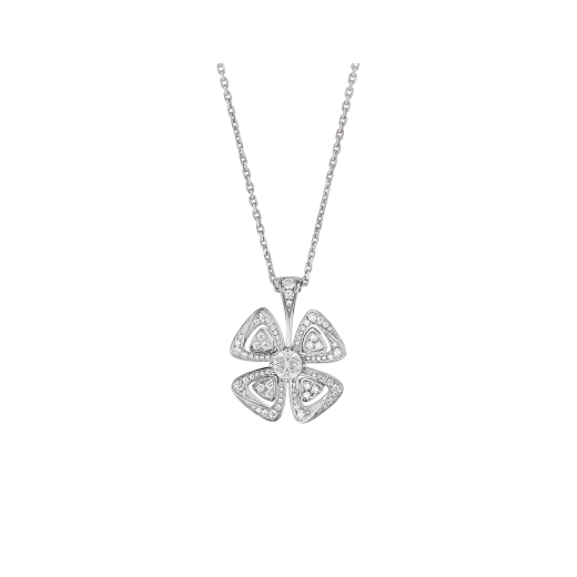 Bvlgari FIOREVER NECKLACE, Rose Gold & White Gold