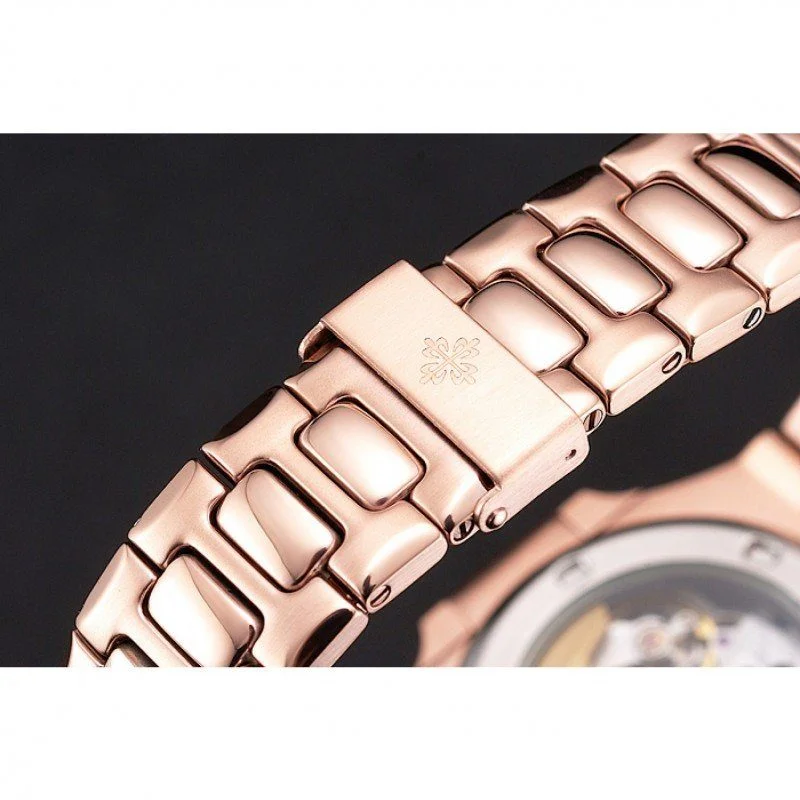 Nautilus 5980/1R-011 Dial Silver 40 mm, Rose Gold